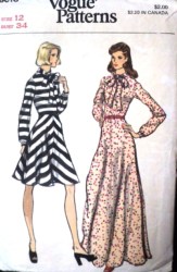 8618 VOG 70S UNBONDED STRETCH KNIT LS DRESS LENGTHS PATTERN 12